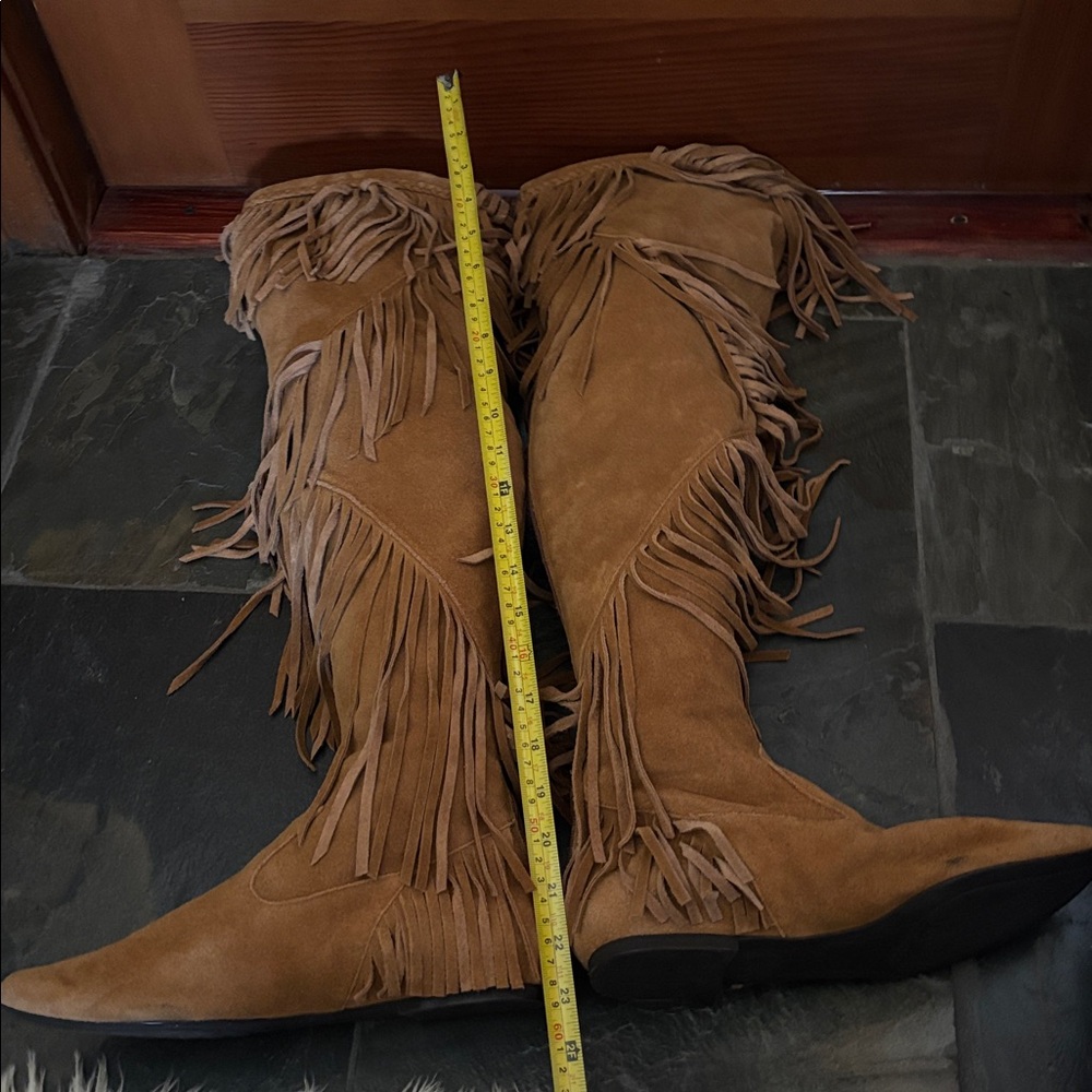 Sam Elderman Tasseled Suede high boots - Picture 6 of 14